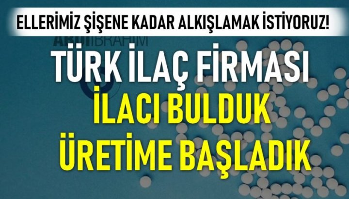 Abdi İbrahim, korona ilacının üretimine başladı
